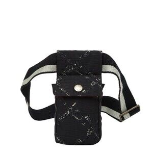 Chanel Travel Line Body Bag Belt Black Nylon Women's CHANEL